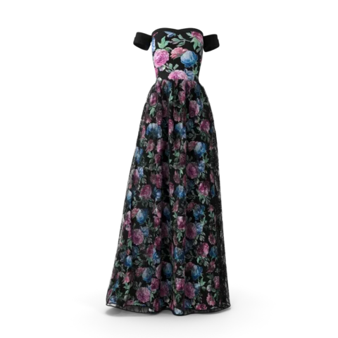 Black Women's Evening Gown