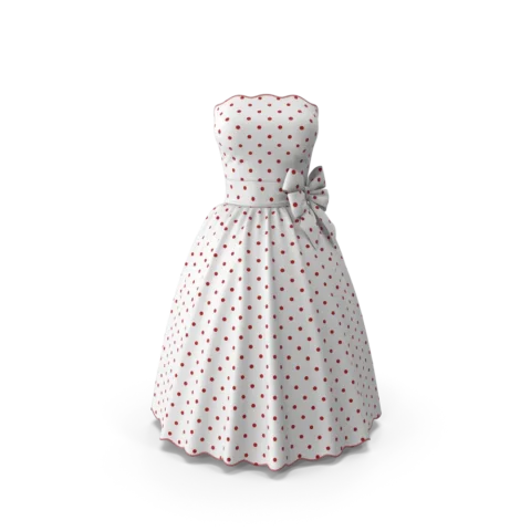 Pea Print Casual Dress