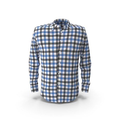 Blue & Black Check Shirt